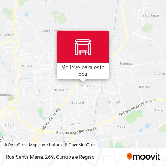 Rua Santa Maria, 269 mapa