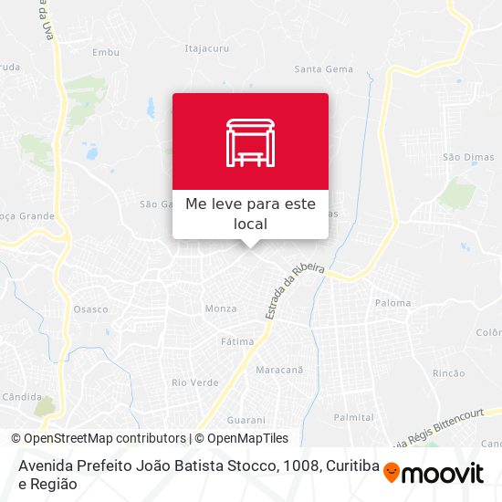 Avenida Prefeito João Batista Stocco, 1008 mapa