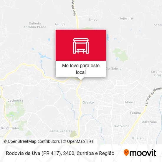 Rodovia da Uva (PR 417), 2400 mapa