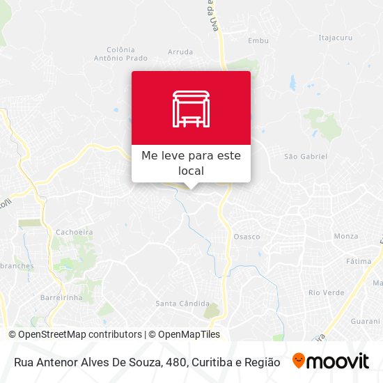Rua Antenor Alves De Souza, 480 mapa