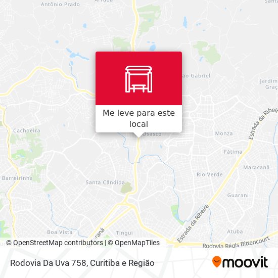 Rodovia Da Uva 758 mapa