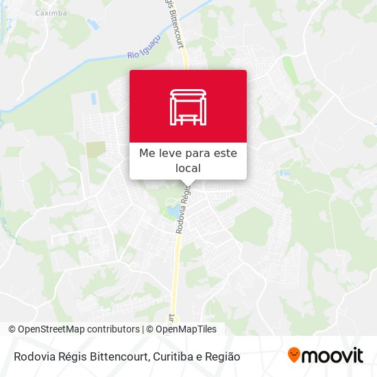 Rodovia Régis Bittencourt mapa