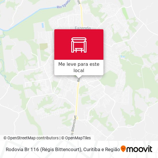 Rodovia Br 116 (Régis Bittencourt) mapa