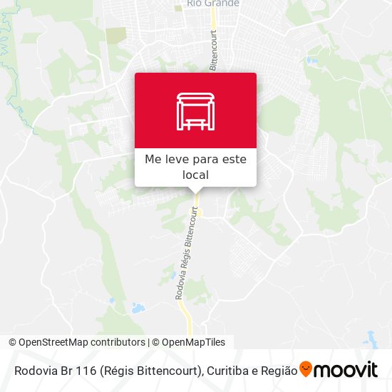 Rodovia Br 116 (Régis Bittencourt) mapa