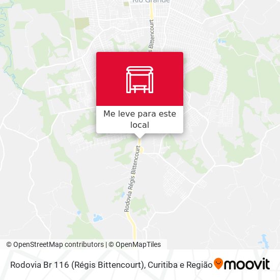 Rodovia Br 116 (Régis Bittencourt) mapa