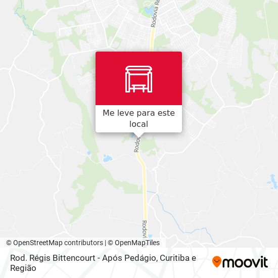 Rod. Régis Bittencourt - Após Pedágio mapa