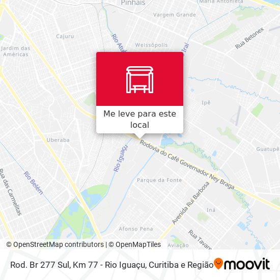 Rod. Br 277 Sul, Km 77 - Rio Iguaçu mapa
