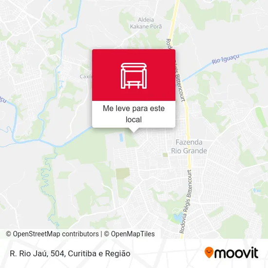 R. Rio Jaú, 504 mapa