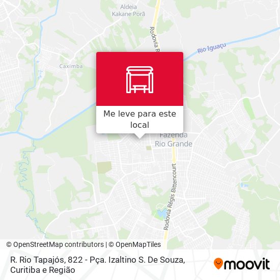 R. Rio Tapajós, 822 - Pça. Izaltino S. De Souza mapa