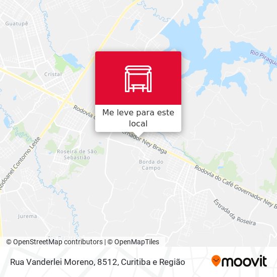 Rua Vanderlei Moreno, 8512 mapa