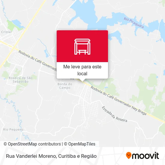 Rua Vanderlei Moreno mapa