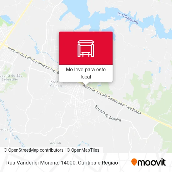 Rua Vanderlei Moreno, 14000 mapa