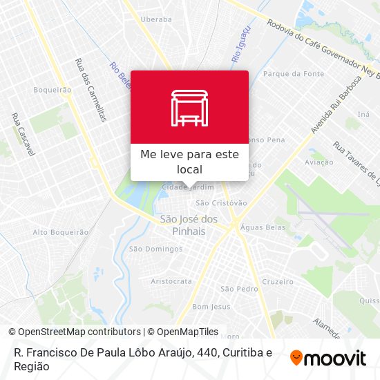 R. Francisco De Paula Lôbo Araújo, 440 mapa