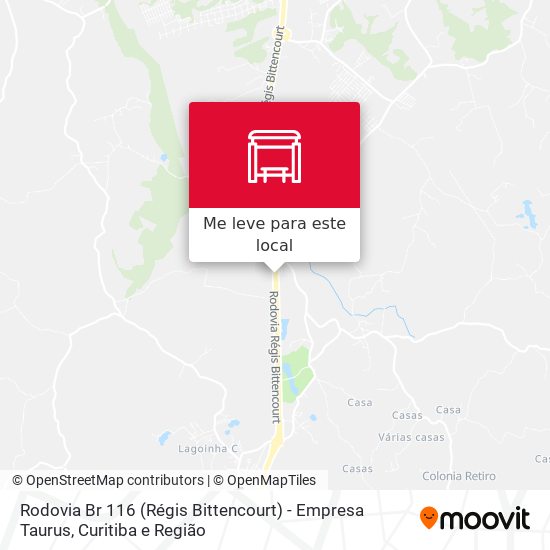 Rodovia Br 116 (Régis Bittencourt) - Empresa Taurus mapa