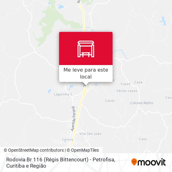 Rodovia Br 116 (Régis Bittencourt) - Petrofisa mapa