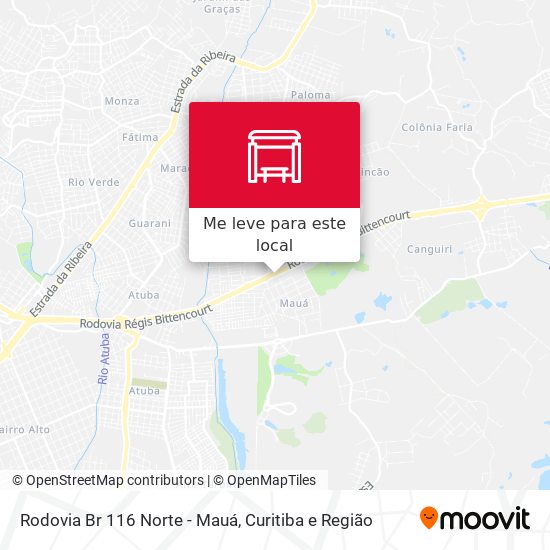 Rodovia Br 116 Norte - Mauá mapa