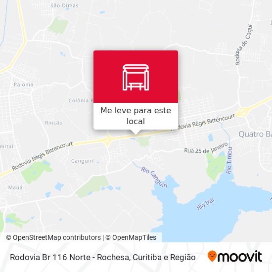 Rodovia Br 116 Norte - Rochesa mapa