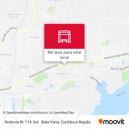 Rodovia Br 116 Sul - Bela Vista mapa