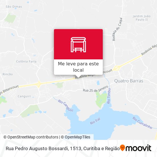 Rua Pedro Augusto Bossardi, 1513 mapa
