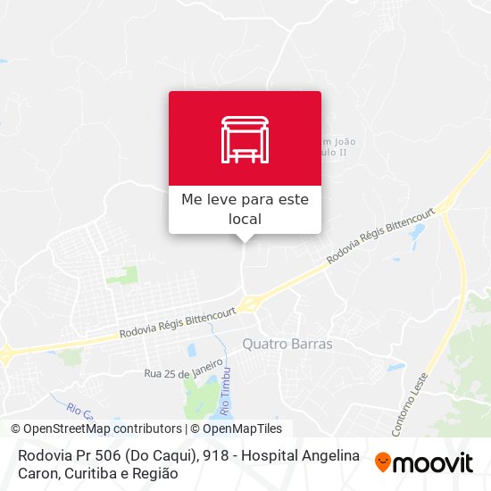 Rodovia Pr 506 (Do Caqui), 918 - Hospital Angelina Caron mapa