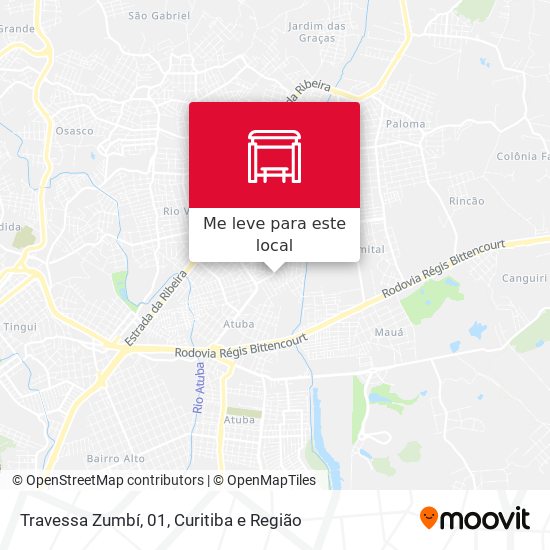 Travessa Zumbí, 01 mapa