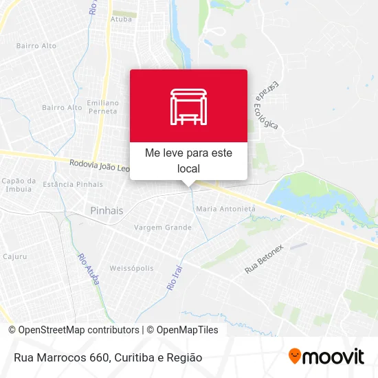 Rua Marrocos 660 mapa