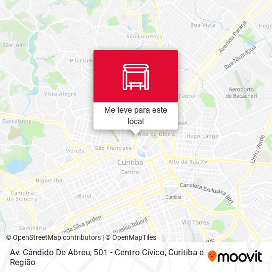 Av. Cândido De Abreu, 501 - Centro Cívico mapa
