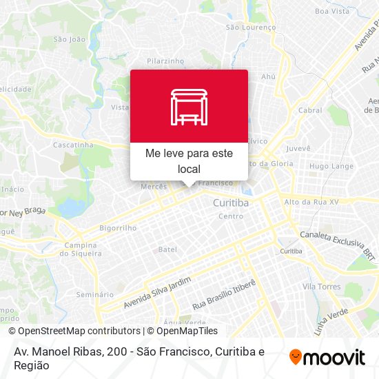 Av. Manoel Ribas, 200 - São Francisco mapa