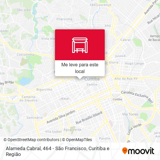 Alameda Cabral, 464 - São Francisco mapa