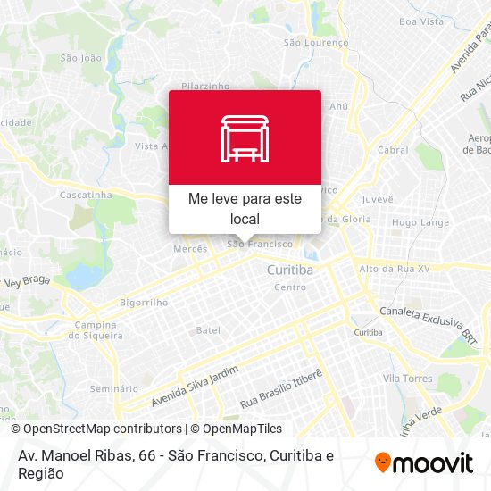 Av. Manoel Ribas, 66 - São Francisco mapa