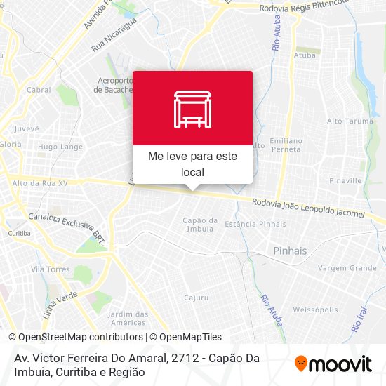 Av. Victor Ferreira Do Amaral, 2712 - Capão Da Imbuia mapa