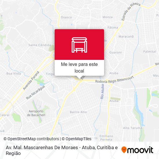 Av. Mal. Mascarenhas De Moraes - Atuba mapa