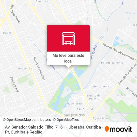 Av. Senador Salgado Filho, 7161 - Uberaba, Curitiba - Pr mapa