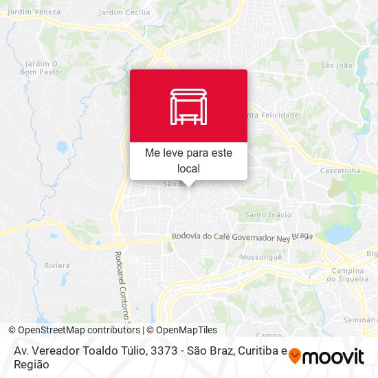 Av. Vereador Toaldo Túlio, 3373 - São Braz mapa