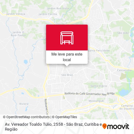Av. Vereador Toaldo Túlio, 2558 - São Braz mapa