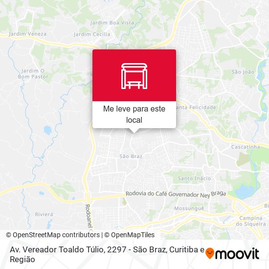 Av. Vereador Toaldo Túlio, 2297 - São Braz mapa