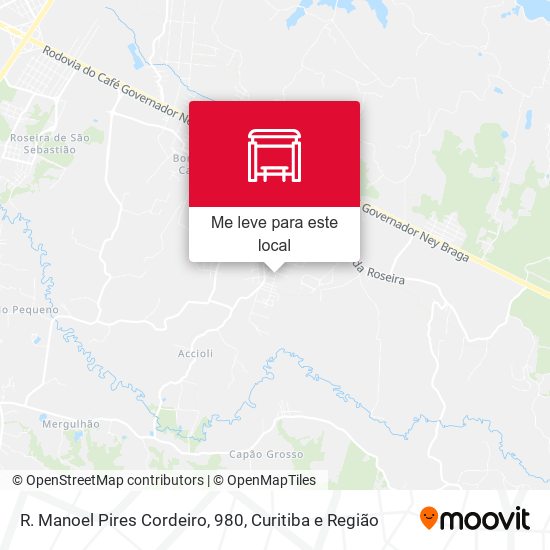 R. Manoel Pires Cordeiro, 980 mapa