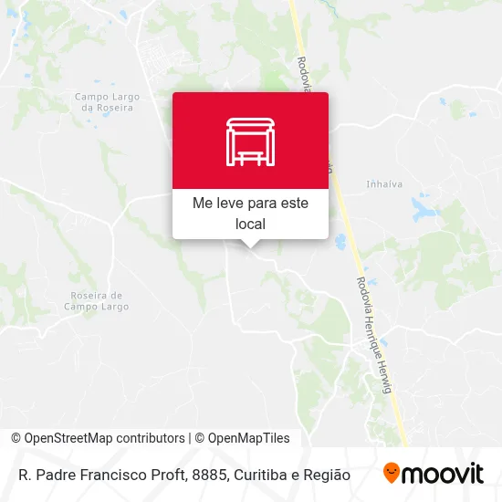 R. Padre Francisco Proft, 8885 mapa