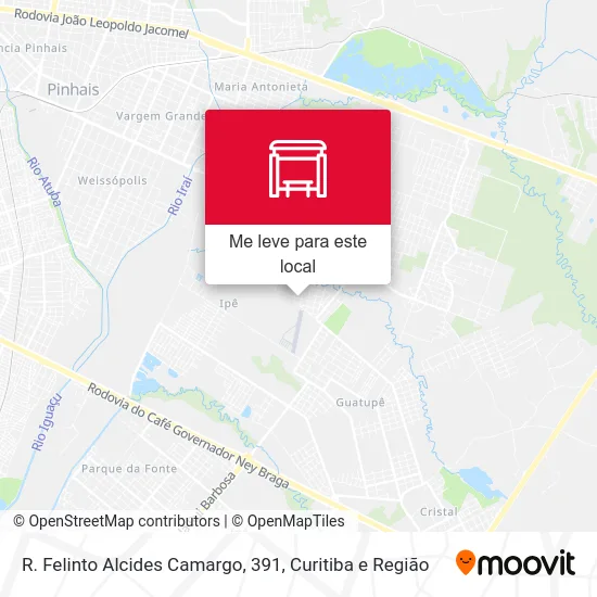 R. Felinto Alcides Camargo, 391 mapa