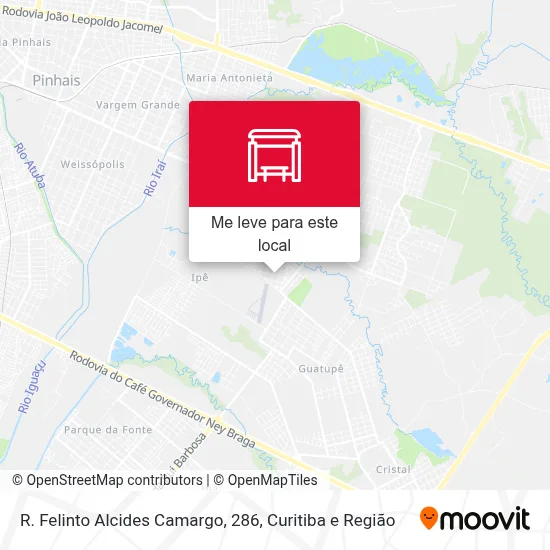 R. Felinto Alcides Camargo, 286 mapa