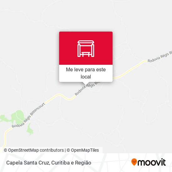 Capela Santa Cruz mapa