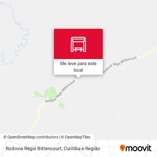 Rodovia Régis Bittencourt mapa