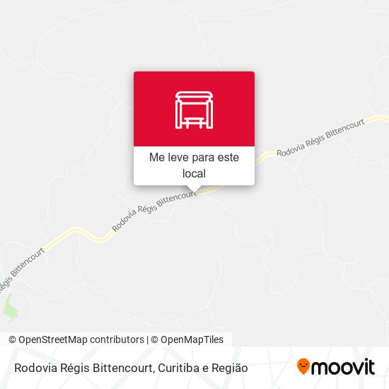 Rodovia Régis Bittencourt mapa