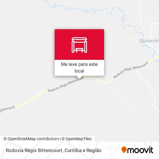 Rodovia Régis Bittencourt mapa