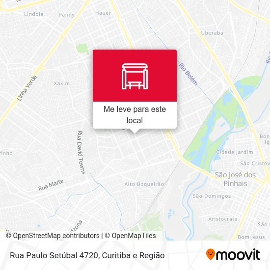Rua Paulo Setúbal 4720 mapa