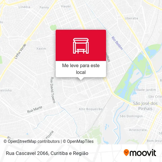 Rua Cascavel 2066 mapa