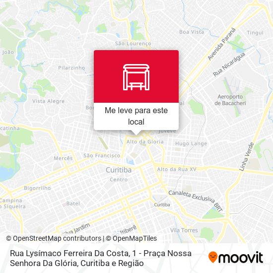 Rua Lysímaco Ferreira Da Costa, 1 - Praça Nossa Senhora Da Glória mapa