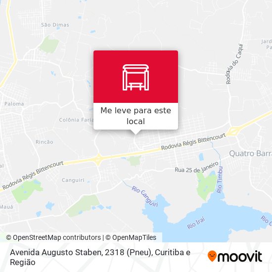 Avenida Augusto Staben, 2318 (Pneu) mapa