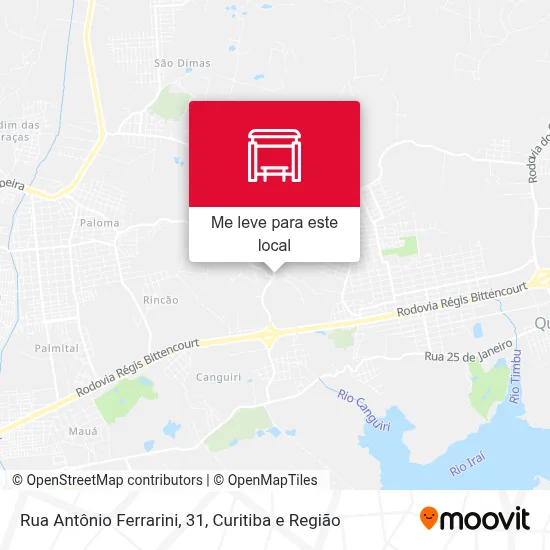 Rua Antônio Ferrarini, 31 mapa