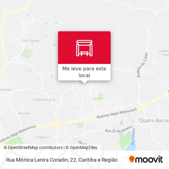 Rua Mônica Lenira Coradin, 22 mapa